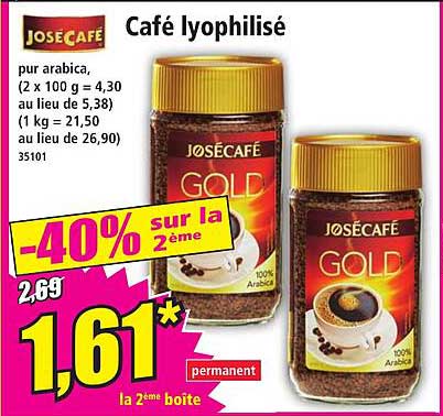 café lyophilisé josé café