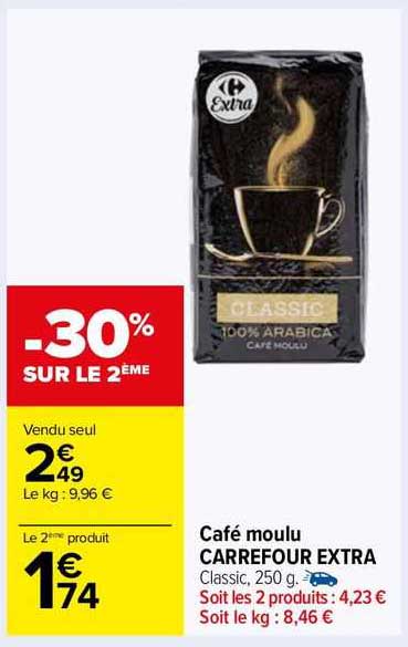 Café Moulu Carrefour Extra