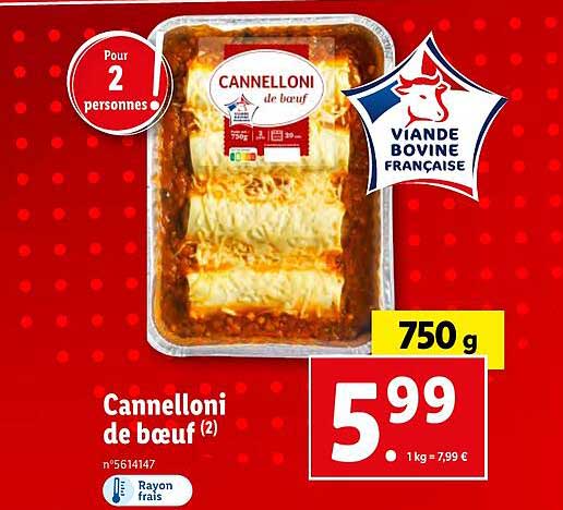 Cannelloni De Bœuf