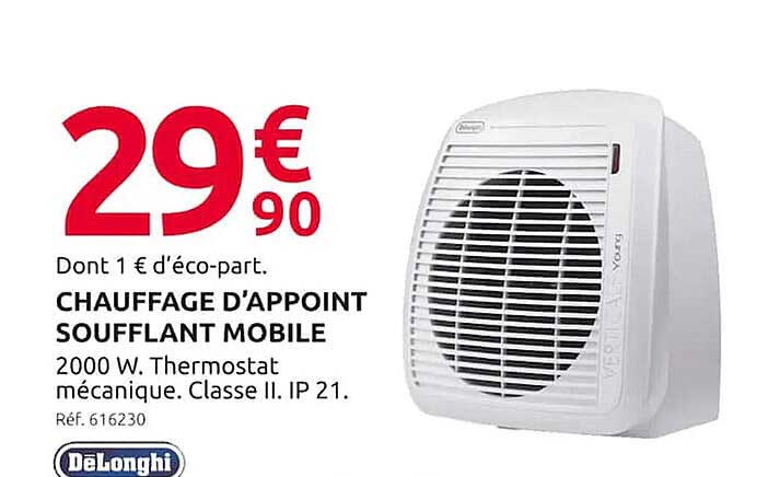 Chauffage D'appoint Soufflant Mobile Dëlonghi