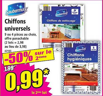 chiffons universels saubermax