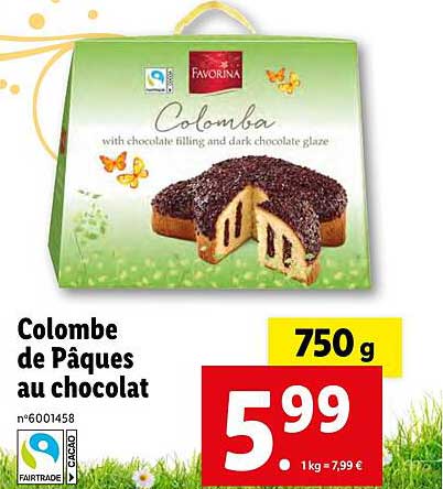 colombe de pâques au chocolat