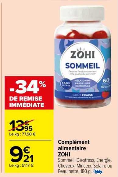 complément alimentaire zohi