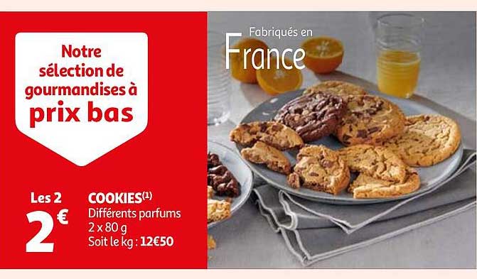 cookies différents parfums
