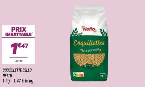 coquillette cello netto