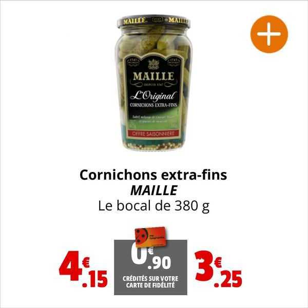 cornichons extra-fins maille