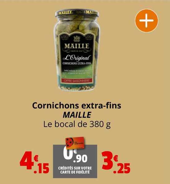 cornichons extra-fins maille