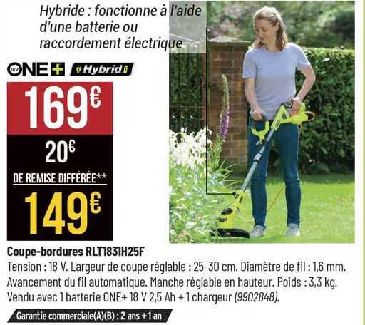 coupe-bordures ryobi one+