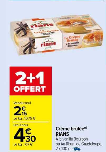 crème brûlée rians