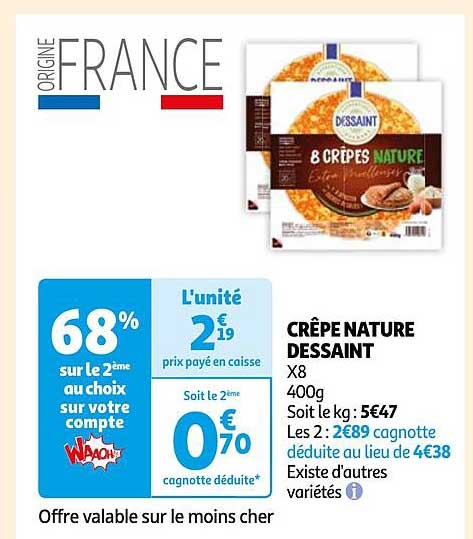 Crêpe Nature Dessaint