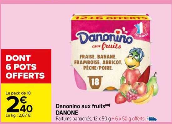 Danonino Aux Fruits Danone