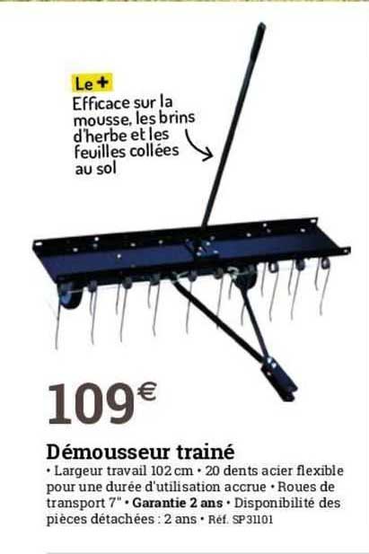 démousseur trainé