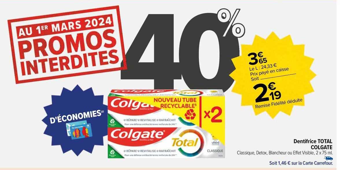 Dentifrice Total Colgate