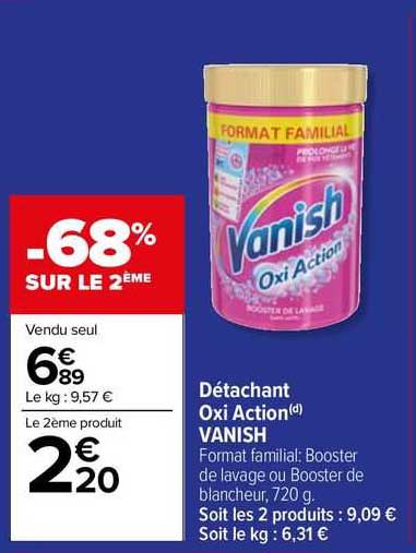 détachant oxi action vanish
