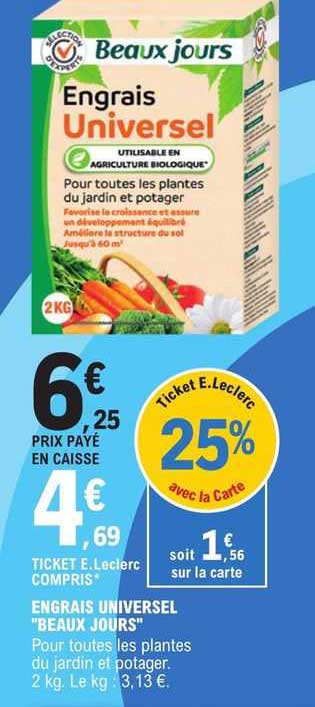 engrais universel "beaux jours"