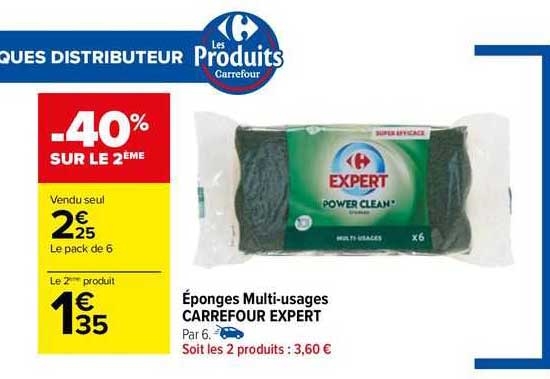 éponges multi-usages carrefour expert