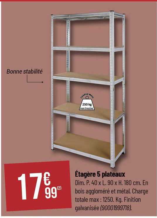 étagère 5 Plateaux