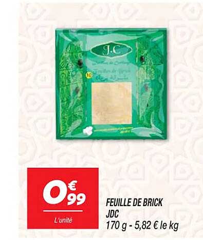 feuille de brick jdc