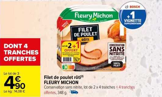 filet de poulet rôti fleury michon