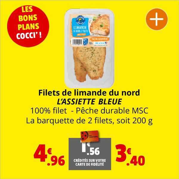 filets de limande du nord l'assiette bleue