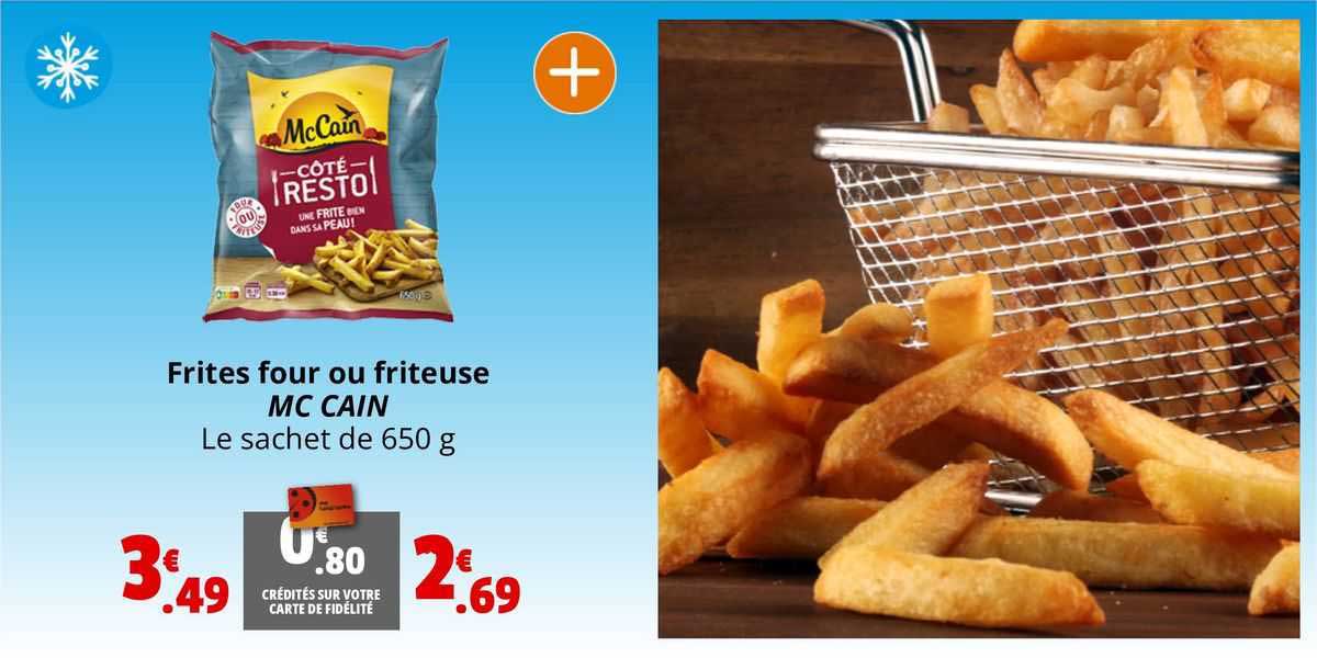 frites four ou friteuse mc cain