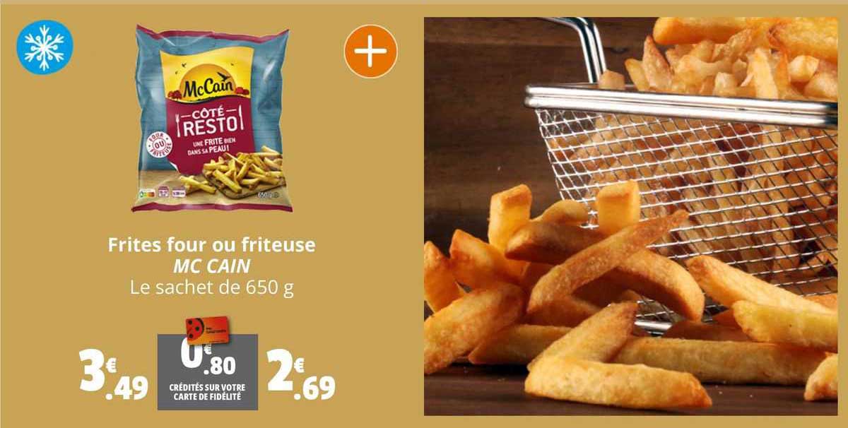 frites four ou friteuse mc cain