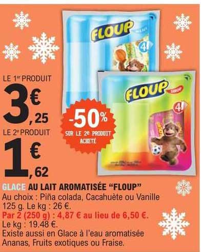 Glace Au Lait Aromatisée "floup"