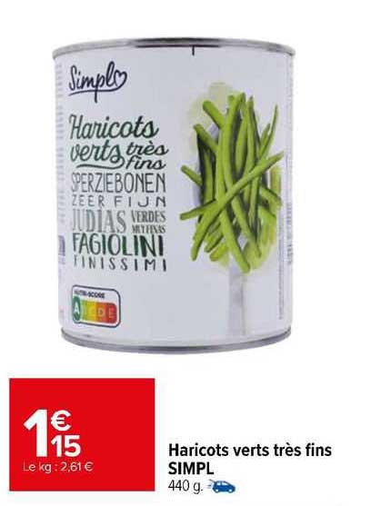 Haricots Verts Trés Fins Simpl
