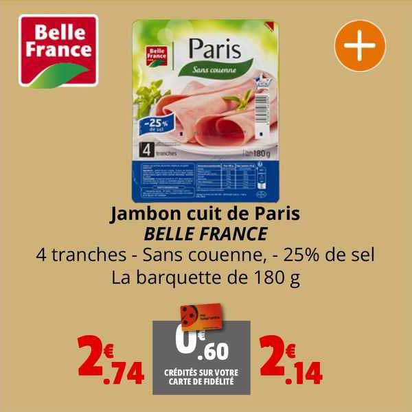 Jambon Cuit De Paris Belle France