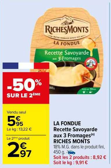la fondue recette savoyarde aux 3 fromages riches monts