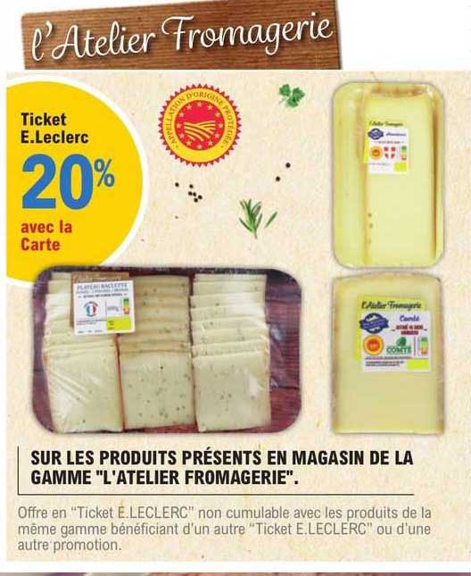 la gamme "l'atelier fromagerie"