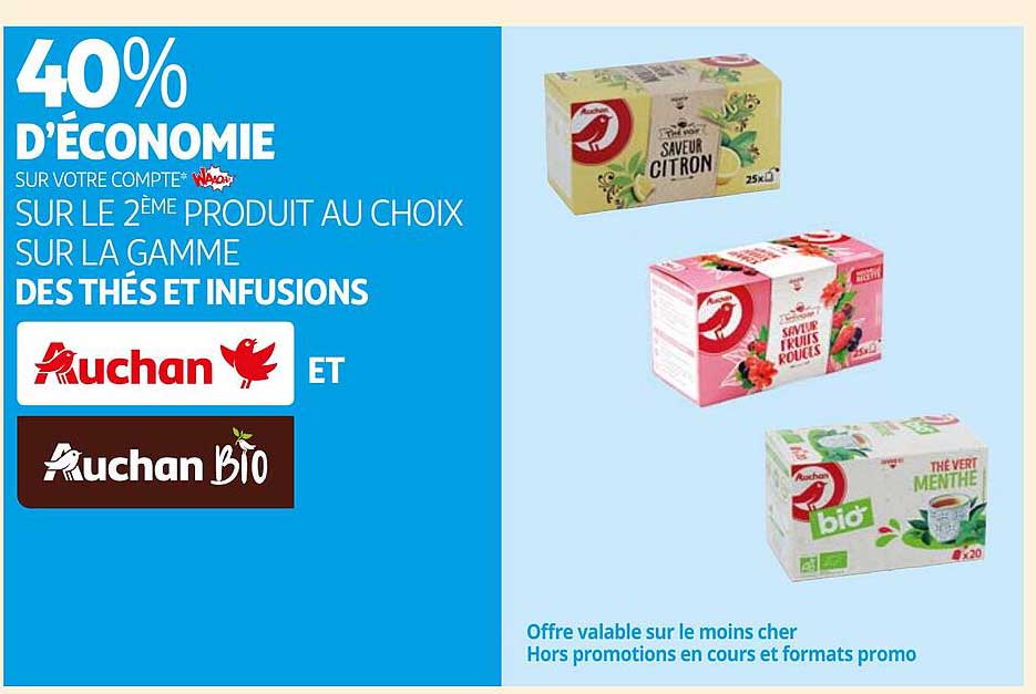 La Gamme Des Thés Et Infusions Auchan Et Auchan Bio