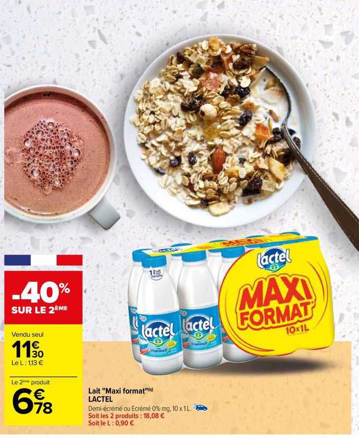 lait "maxi format" lactel