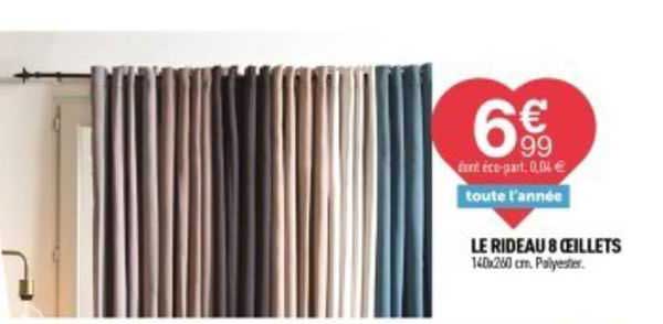 Le Rideau 8 œillets