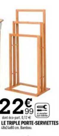 le triple porte-serviettes
