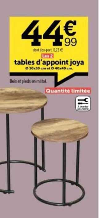 Les 2 Tables D'appoint Joya