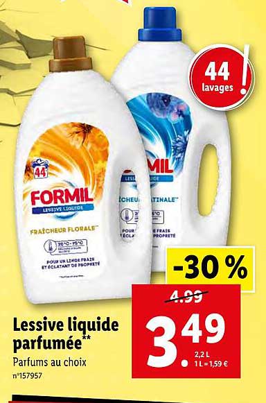 Lessive Liquide Parfumée Formil