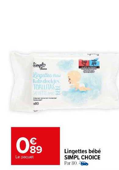 lingettes bébé simpl choice