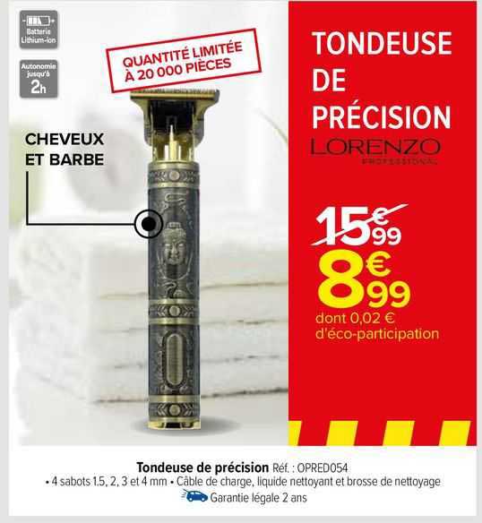 lorenzo tondeuse de précision