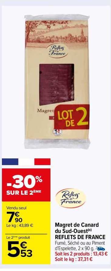 magret de canard du sud-ouest reflets de france