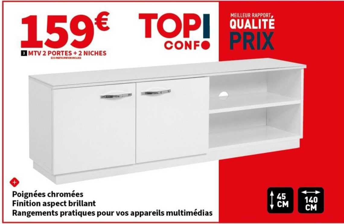 mtv 2 portes + 2 niches