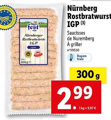nurnberg rostbratwurst igp alpen fest style