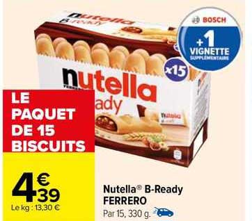 nutella b-ready ferrero