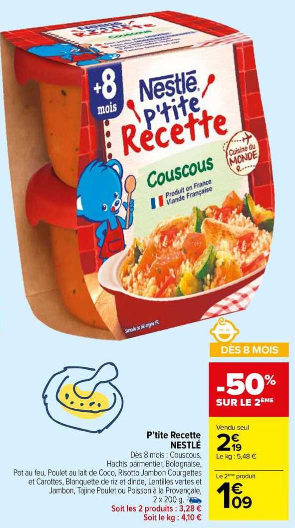 p'tite recette nestlé