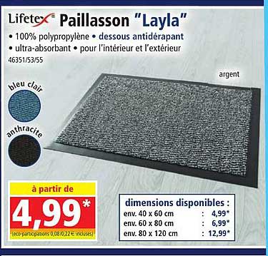 paillasson "layla" lifetex