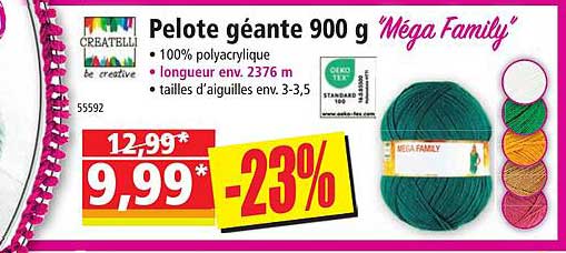 pelote géante 900 g "méga family"