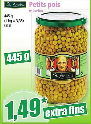 petits pois extra-fins st antoine