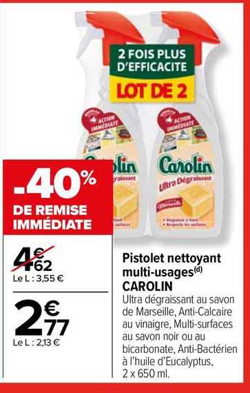 pistolet nettoyant multi-usages carolin