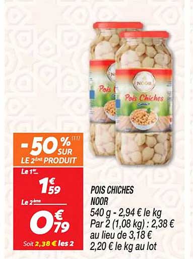 pois chiche noor