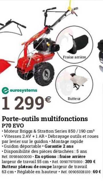 porte-outils multifonctions p70 evo eurosystems